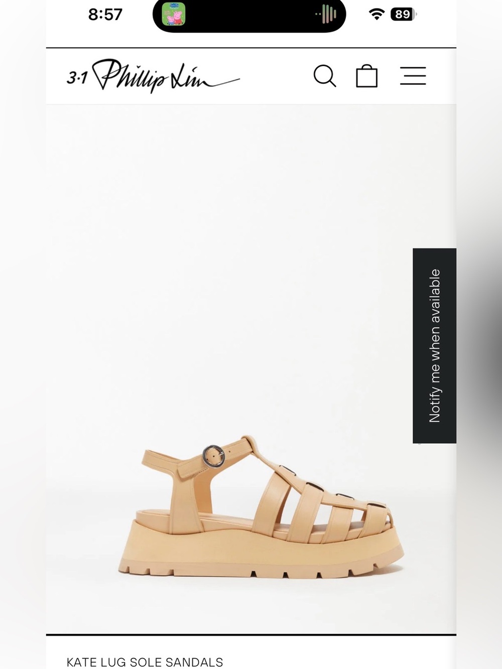 Philip Lim Fisherman Kate Lug Sole Sandals